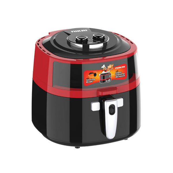 Nikai Air Fryer 8L W/ Tray 1800W 30 Min Timers Low Oil Fryer Non Stick Basket Ideal For Meat Fish &Amp; Vegetables Healthy Fryer Naf877A