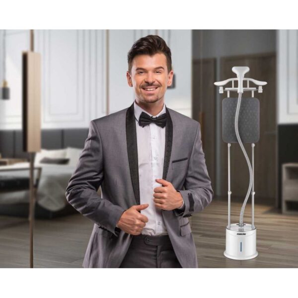 Nikai Garment Steamer 2000W 10 Steam Levels 55 Min Continues Steam 2L Tank 2-In-1 Double Aluminium Extendable Poles &Amp; Ironing Board Ngs892Ab