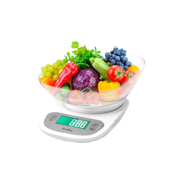 Decakila Kitchen Scale Bowl 2-5000G Digital Multifunction Food Scale Touch Button Ultra Slim With Large Lcd Display Kmtt092W