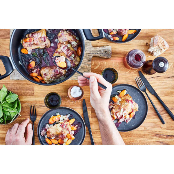 Tefal Unlimited Sautepan 26 Cm All Hobs Titanium Non Stick Anti Scratch Safe Non Stick G6 Unlimited Round Saucepan Pan Cast Aluminum G2553302