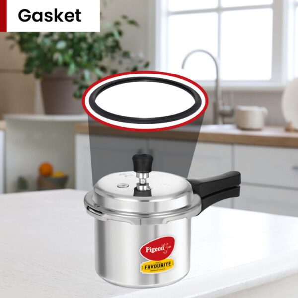 Pigeon Pressure Cooker 10L Deluxe Aluminium Outer Lid Gas Stove Compatible Ergonomically Designed Handle Pp10