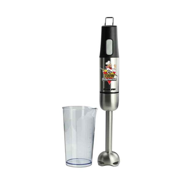 Nikai Hand Blender With Beaker 800W Stainless Steel Shaft With Turbo Led Indicator Speed Buttons Nh8881X