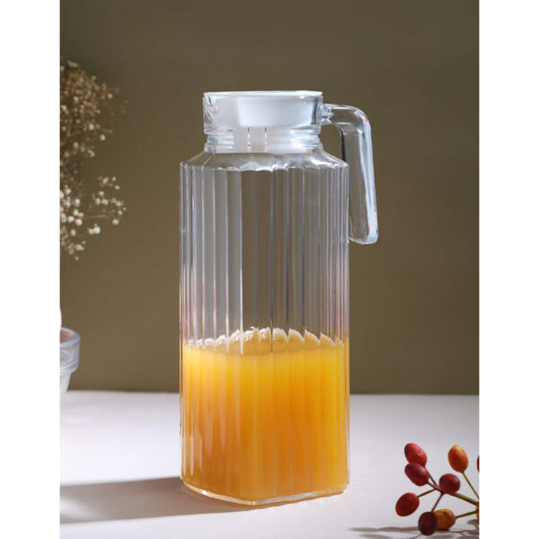 Luminarc Jug Quadro Fridge 1.3L With White Lid L9918