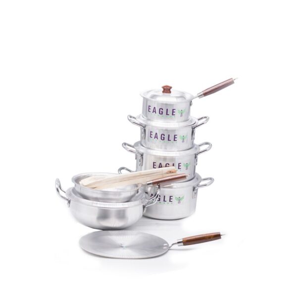 Nadstar Aluminium Casserole Eagle Gift Set 15Pcs