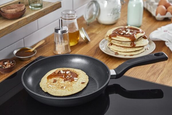 Tefal Total Induction Wokpan 28Cm Non Stick Thermo Signal Titanium Partials 100% Safe Frying Pan Black Aluminium G1521944