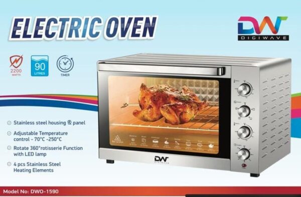 Digiwave Electric Oven 90L 2200W Full Function Dw0-1590