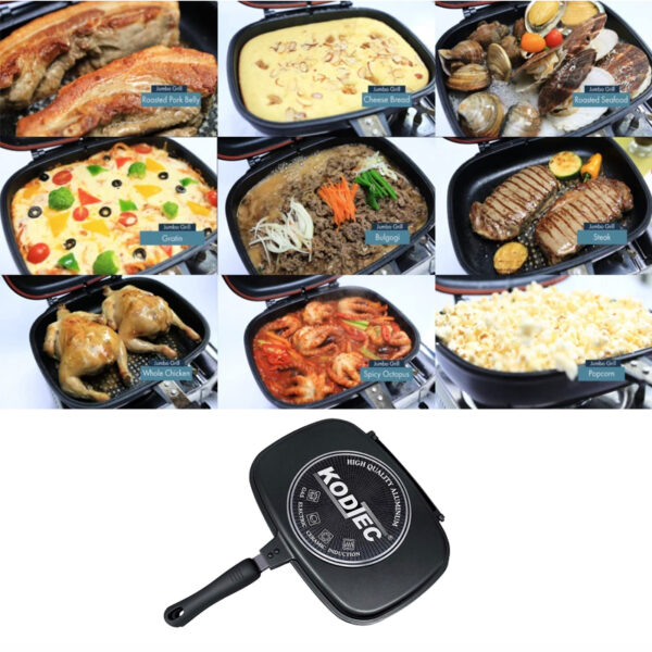 Kodtec Double Fry Pan 36Cm Kt-3602Df