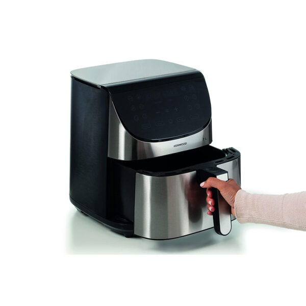 Kenwood Digital Air Fryer Xxxl 7L 2.8Kg 1800W With Max Crisp Function Recipe Book Rapid Hot Air Circulation For Frying Grilling Broiling Roasting Baking And Toasting Hfm80.000Ss