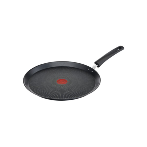Tefal Unlimited Pancake Pan 25Cm All Hobs Titanium Non Stick Anti Scratch Safe Non Stick G6 Unlimited Round Saucepan With Pouring Edge Pan Cast Aluminum G2553802