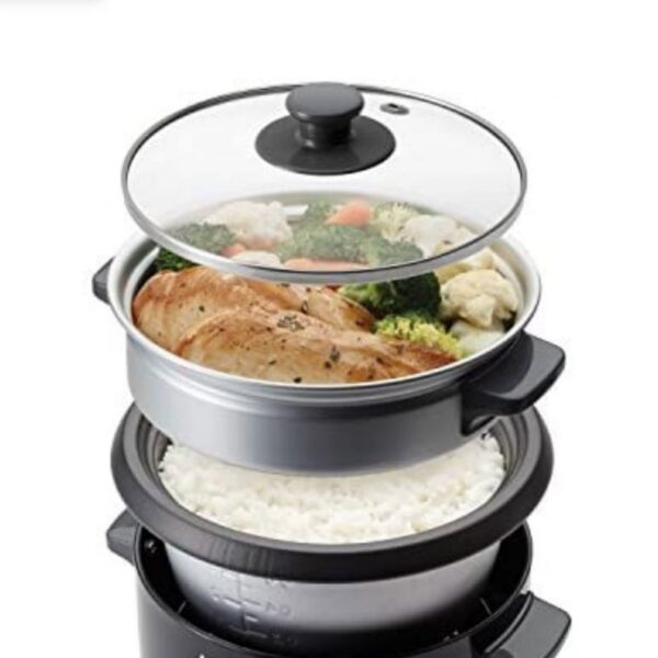 Kodtec Rice Cooker 1.5L With Steamer Stainless 700W Kt-184S-1St
