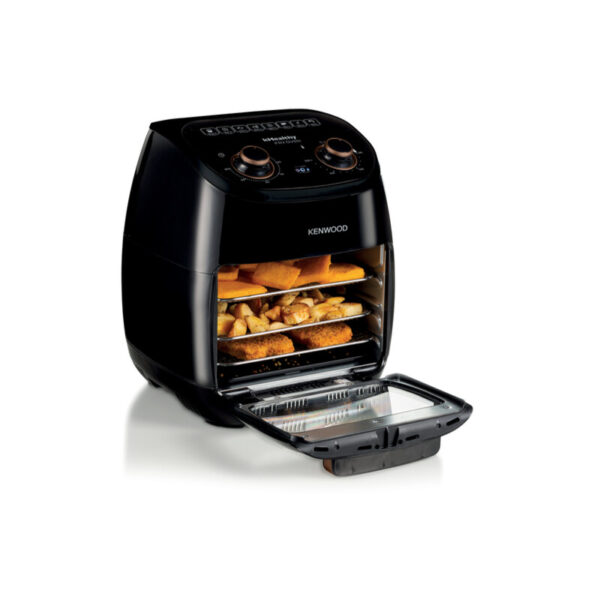 Kenwood Air Fryer Oven 11L 2000W Multi-Functional Air Fryer Cum Microwave Oven For Frying Grilling Broiling Roasting Baking Toasting Heating And Defrosting Hfp90.000Bk