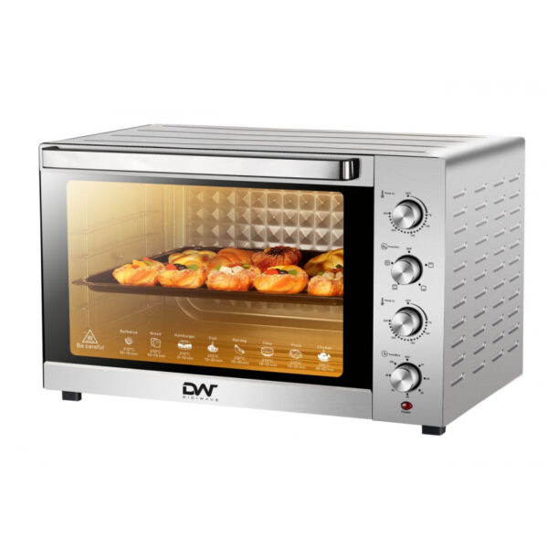 Digiwave Electric Oven 65L Stainless Steel 2000W With Timer Dwo-1518