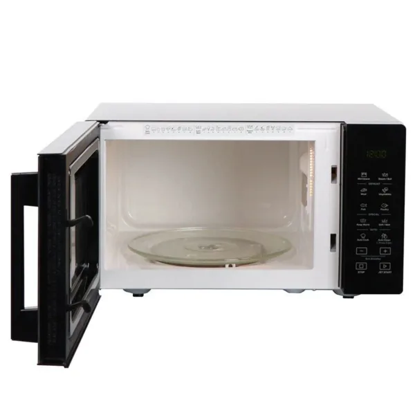 Whirlpool Microwave Magic Cook Pro Solo 25L Led Digital Microwave With Push Button Door Grill Function 60-Mins Timer 5-Microwave Power Levels &Amp; Defrost Function 900W - Black -  (Mwp-25Ge)