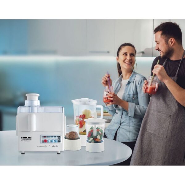 Nikai Juicer And Blender 4In1 300W 1.6L Juicer Blender Meat Chopper Grinder &Amp; Pulse Powerful Motor With Thermostat Nfp1724N