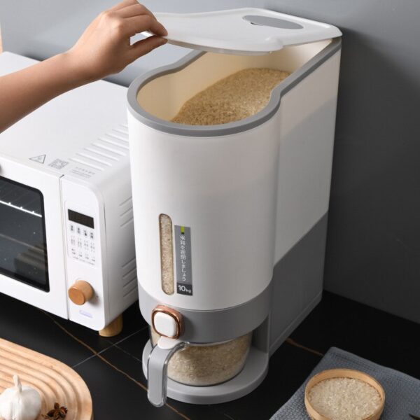 Nadstar Rice Bucket 5Kg Food Grain Storage Container Large Capacity Storage Box 950-2021-5