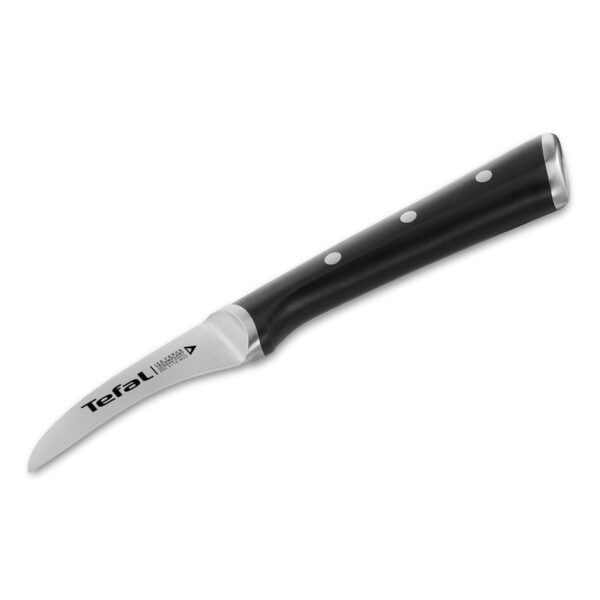 Tefal Ingenio Ice Paring Knife 7Cm Ice Force Technology German Stainless Steel Brushed Stainless Steel Black 27.5 X 6 X 2 Cm K2321214