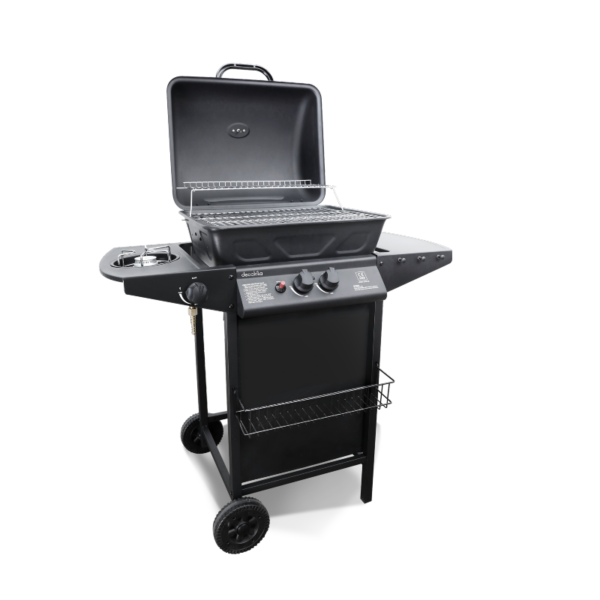 Decakila Barbeque Gas Grill 5.5Kw Height 86Cm Piezoelectric Ignition With Thermometer Kmgs005B