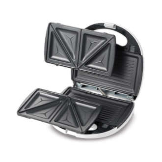Kenwood Sandwich Maker & Grill 2 in 1 Multi-Functional Plates For Grilling & Toasted Sandwiches Thermostatically Controlled SMP01.A0WH