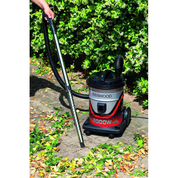 Kenwood Drum Vacuum Cleaner 2000W 20L Tank With 8M Extra Long Power Cord Removable &Amp; Washable Filter Multi Surface For Home Office Vdm40.000Br