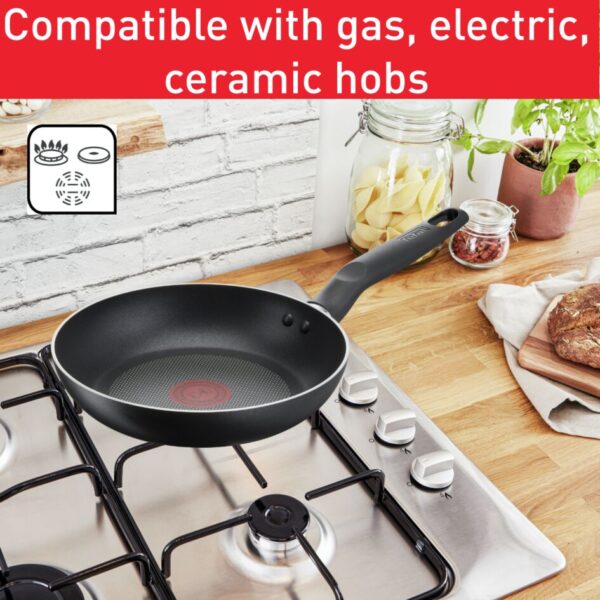 Tefal Super Cook Frypan 26Cm Non Stick Thermo Signal 100% Safe Frying Pan Black Aluminium B4590584