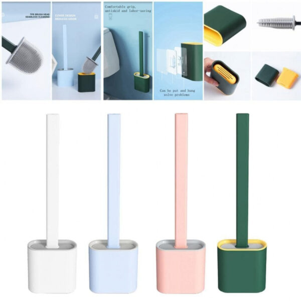 Nadstar Toilet Brush Silicone With Holder 6655