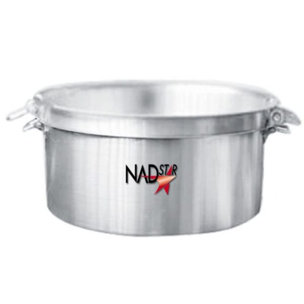 Nadstar Aluminum Sufuria 2Pcs With Lid &Amp; Handle 72-76 Cookware Set Tope Cooking Pot With Lid And Handle For Commercial Use - Kitchen Heavy Duty