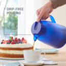 Tefal Mambo Jug Blue 1 Liter Insulated Thermos  Vacuum Flask Plastic-Polypropylenex (PP) Glass Liner K3033112