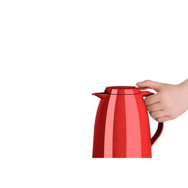 Tefal Mambo Jug Red 1 Liter Insulated Thermos Vacuum Flask Plastic-Polypropylenex (Pp) Glass Liner K3039112