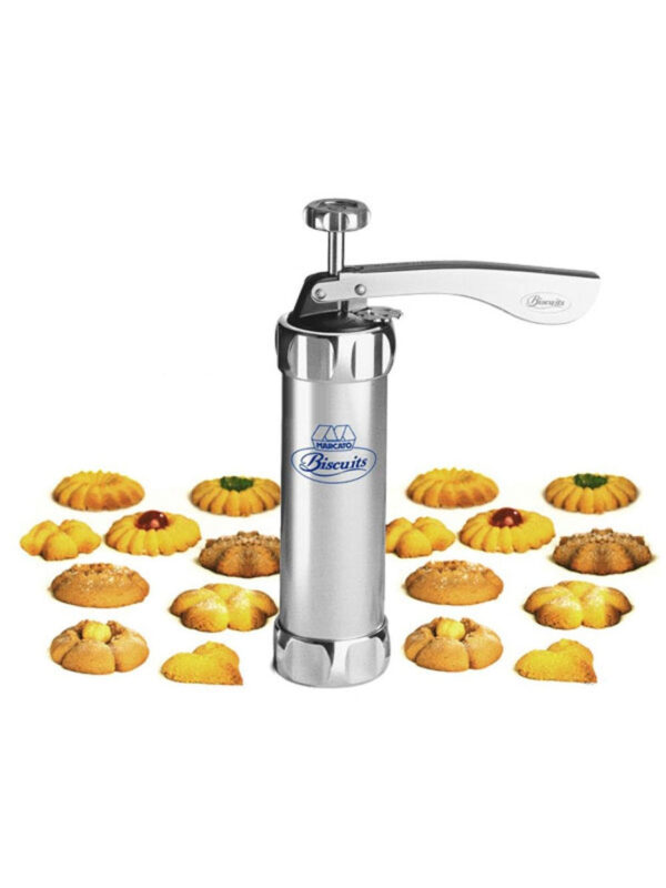 Cookie Press With Nozzles &Amp; Decorating Plates 20 Different Types Of Jalies Murukku Maker/Bhujiya Maker/Cookies/Namkeen/Noodles/Chakali Maker/Sev Maker/Farsan Maker/Gathiya Maker
