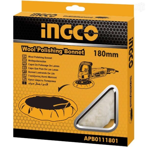 Ingco Wool Polishing Bonnet 180Mm Apb0111801
