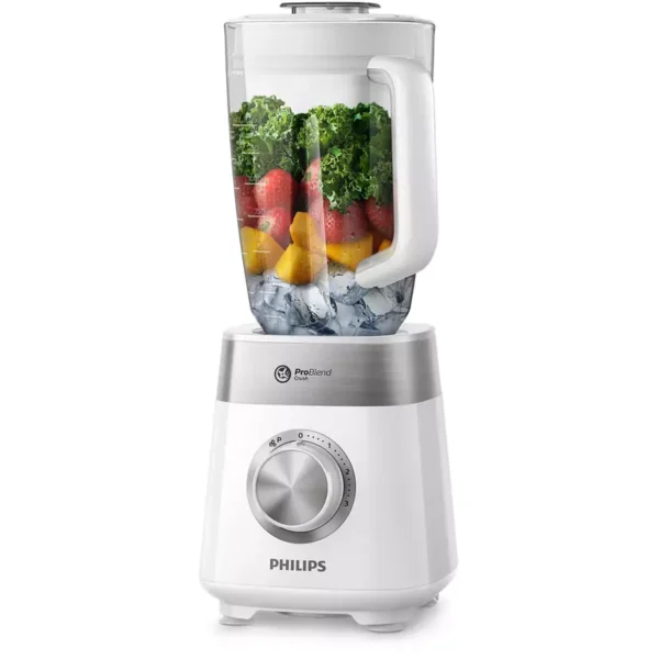 Philips Blender 2L With Max 1.5 L Capacity Jar 800W, Multi Speed Setting + Pulse, With Ice Crush Function 6 Star Serrated Steel Blade Hr2224/00