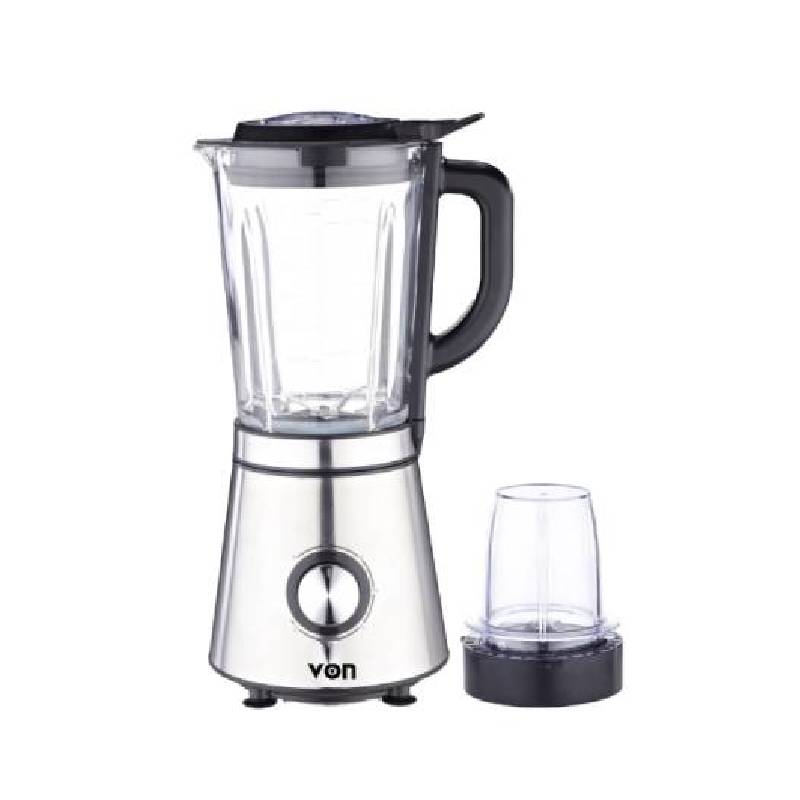Von Blender 1.7L Stainless Steel Jar, 600W Black Anti Slip Feet Vbp351Nlw