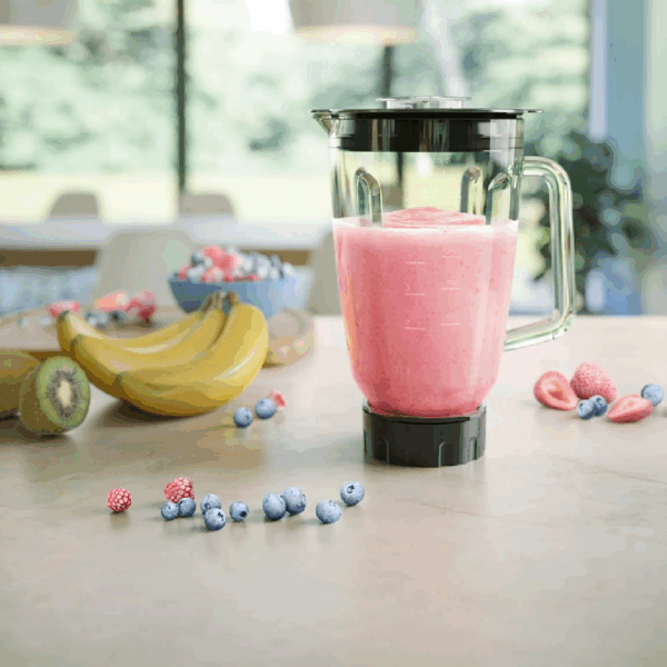 Philips Blender 5000 Series 2L 1200W With 1.5L Plastic Jar, 3 Speed &Amp; Pulse, Problend Plus Technology, Ice Crushing, Chopper &Amp; Mill Attachment Hr3033