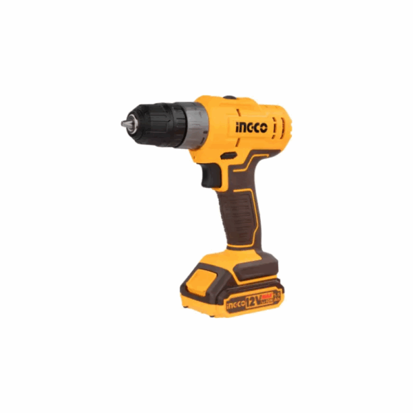 Ingco Cordless Drill Lithium-Ion 12V 20Nm With Integrated Work Light &Amp; Led Battery Power Indicator Cdli1218
