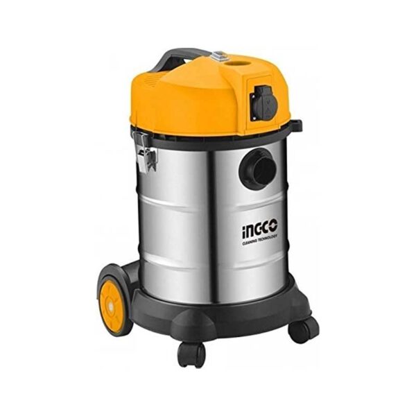 Ingco Drum Vacuum Cleaner Wet &Amp; Dry 30L 1400W Blower Function Vc14301