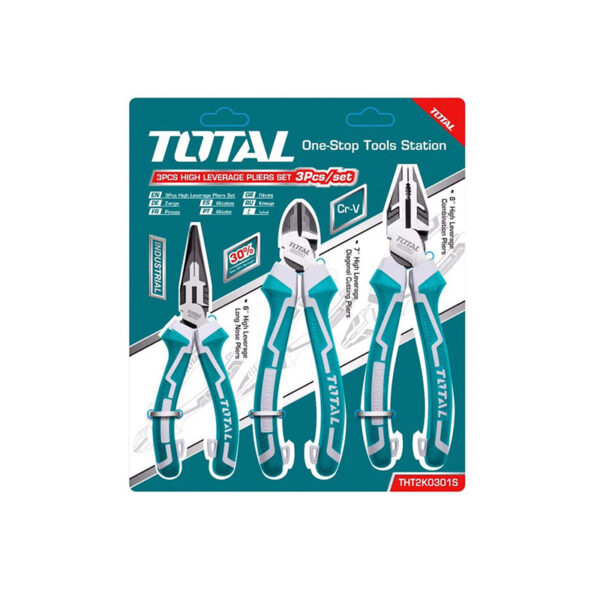 Total High Leverage Pliers Set 3Pcs Tht2K0301S