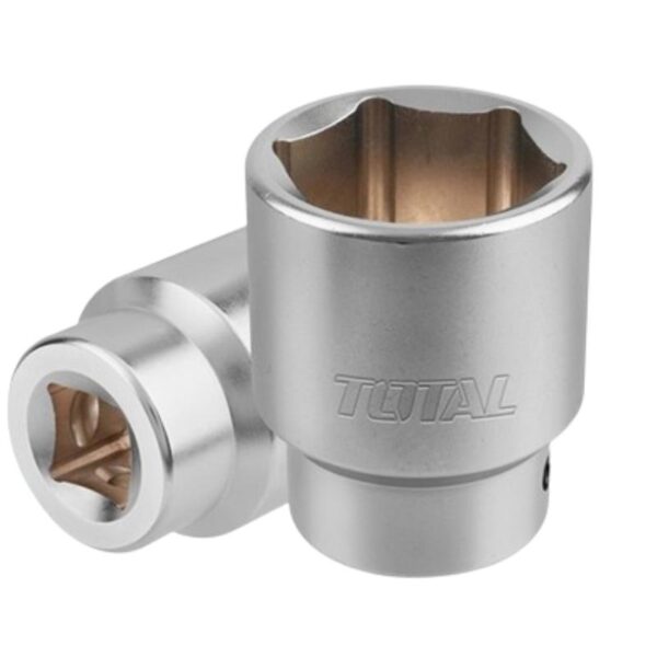 Total Socket Spanner Hexagonal 3/4&Quot; 46Mm For Mechanical, Construction And Automobile Repair Industries, Chromed Plated Thhast34461