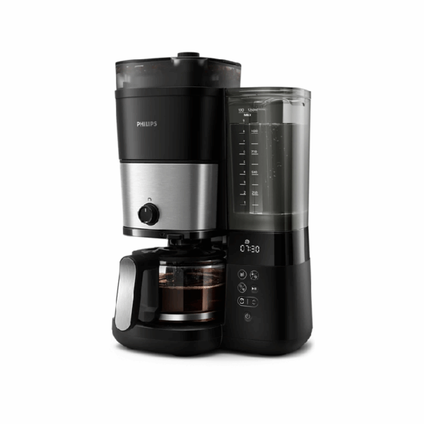 Philips All-In-1 Brew Drip Coffee Maker With Built-In Grinder, Duo-Bean Container, Permanent Filter, Dosing Spoon, Led Display Hd7900/50