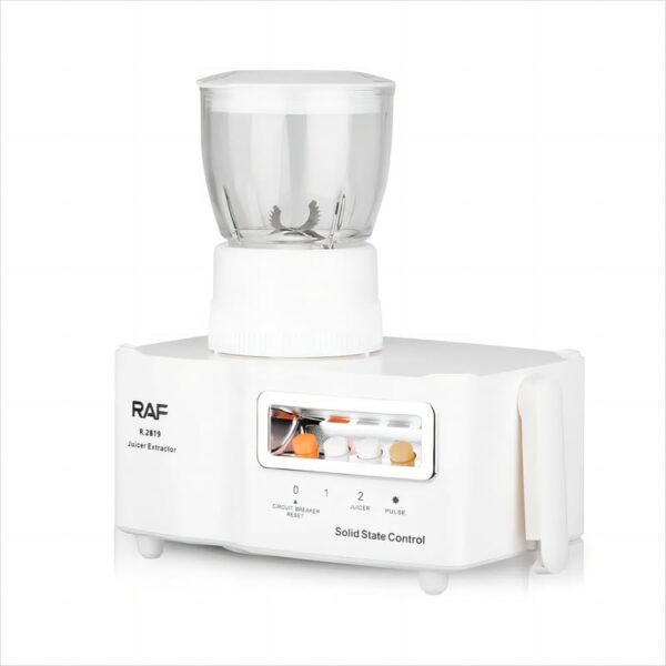 Raf Food Processor 4In1 400W 1.5L Multifunctional Plastic Jar Juicer, Blender, Chopper, Grinder With Full Copper Motor, Low Noise, Smooth Operation R.2819