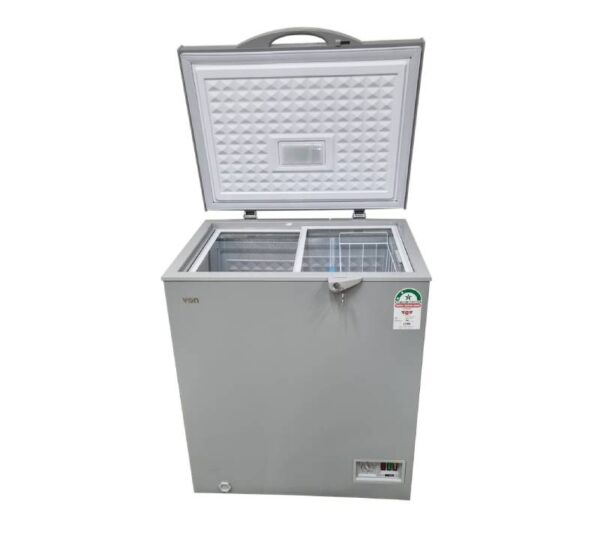 Von Chest Freezer 142L, Grey Single Door Vafc15Dkg/Dhg