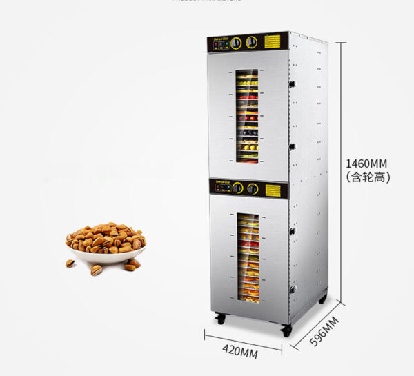 Generic Commercial Fruit &Amp; Vegetable Dehydrator Machine 32 Trays Stainless Steel