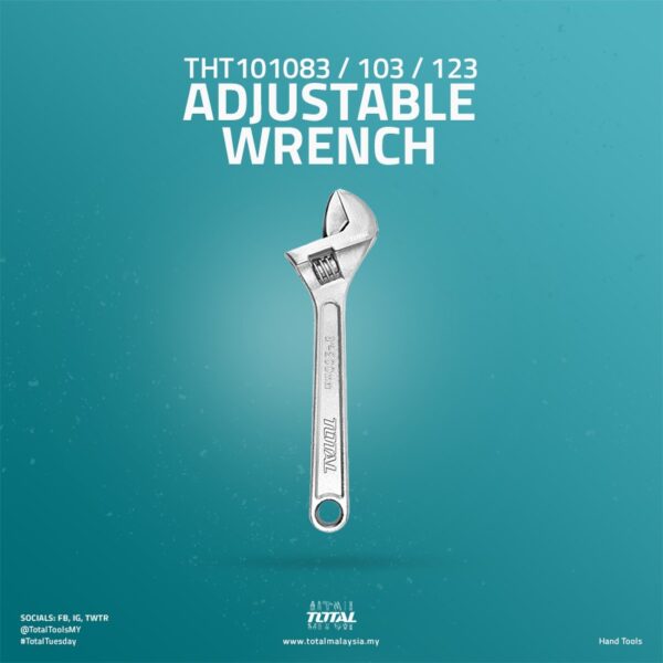 Total Adjustable Wrench 8” Tht101083