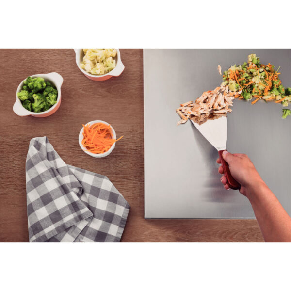 Tramontina Scraper Spatula 5&Quot; Stainless Steel Blade, Red Polywood Treated Wood Handle 21166/175