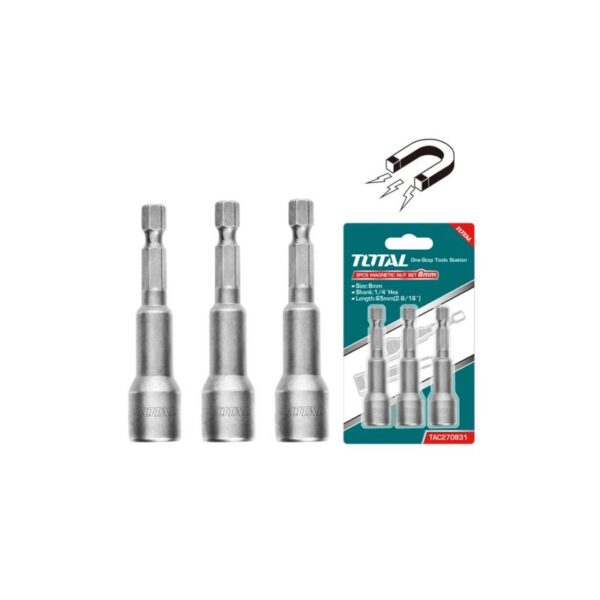 Total Magnetic Nut 10Mm 3Pcs Set Tac271031