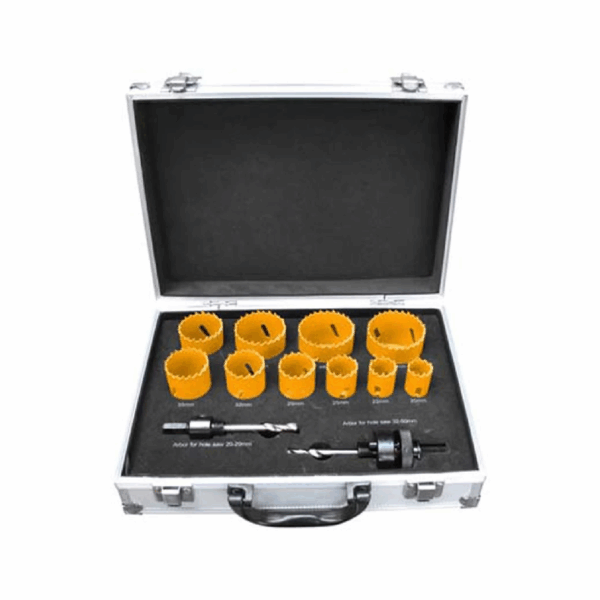Ingco 12Pcs Bi-Metal Hole Saw Set With Case Akh0121