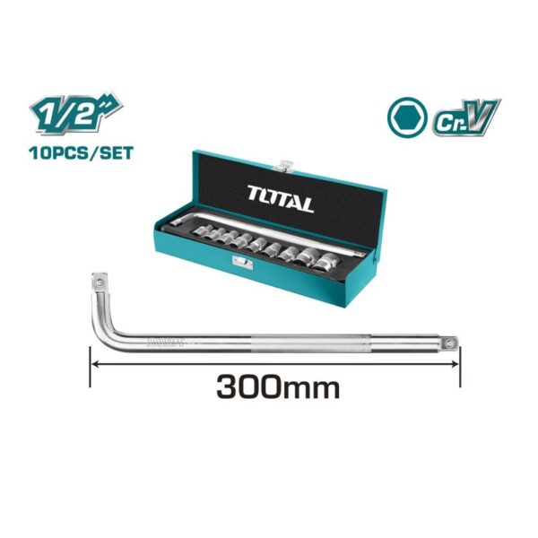 Total Socket Set 10Pcs ½&Quot; Thtl121101
