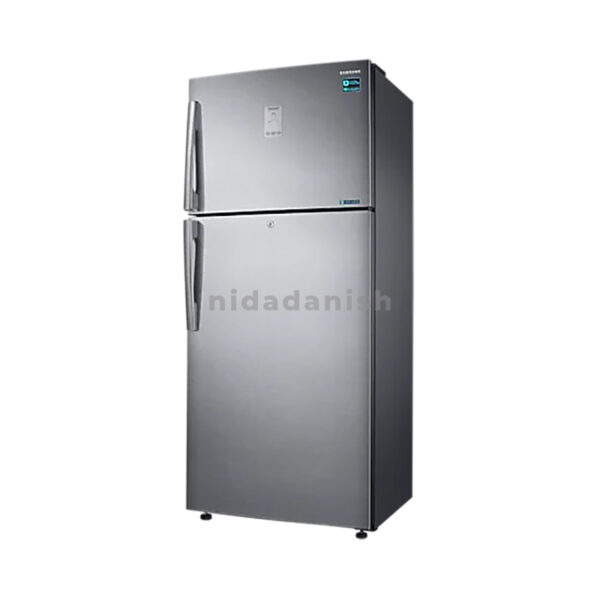 Samsung Fridge 439L Digital Inverter, Double Door, Top Freezer, Twin Cooling Plus, Tmf, Dit, Air Hygienically, Led Lighting, Silver Rt56K5341/Rt43K6341