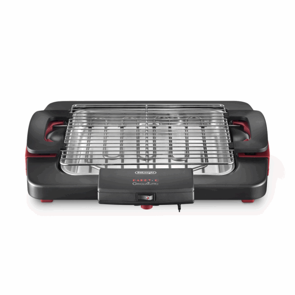 De'Longhi Barbecue Grill 1900W Adjustable Grill Height Cool-Touch Handles Indicator Light Bq55