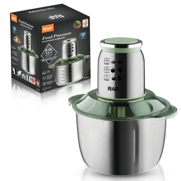 Raf Multifunction Electric Food Processor Chopper For Meat &Amp; Vegetables 5L R.7711