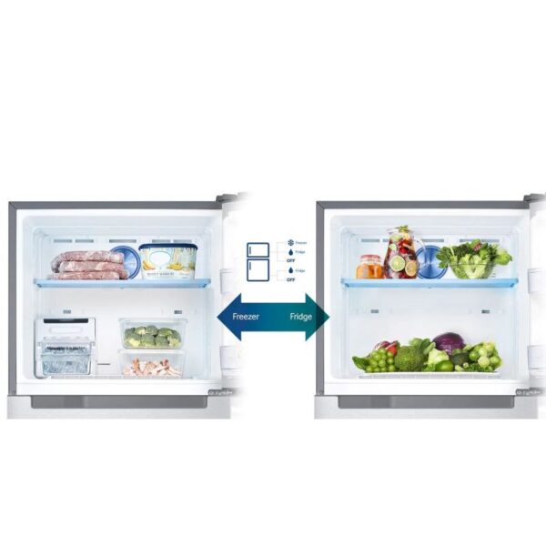 Samsung Refrigerator 322L Digital Inverter, Top Freezer, Twin Cooling Plus, Tmf, Dit, Air Hygienically, Led Lighting, Inox Rt40K5552S8/Rt32K5552S8